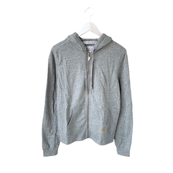 🌸New🌸 Victoria’s Secret ANGEL Hooded Sweatshirt Top Size Large Gray NWT - Picture 3 of 12